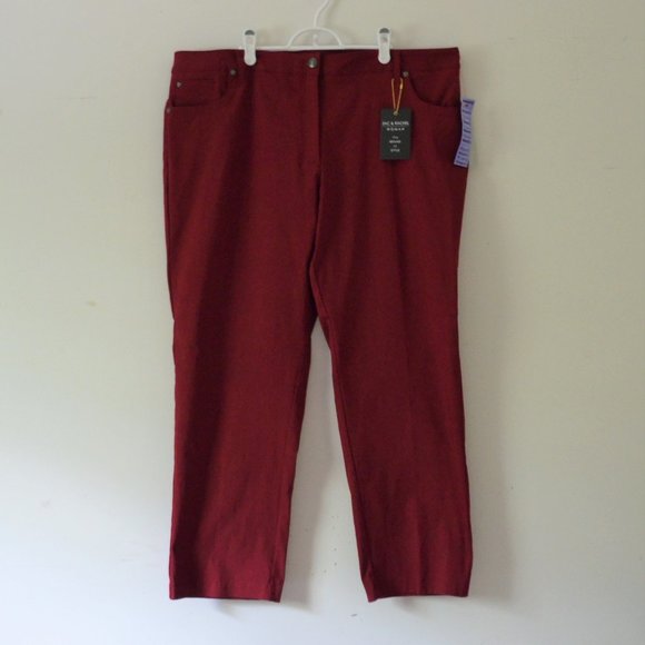 Zac & Rachel Garnet Slim Leg Stretch Pants 22W - Picture 2 of 12